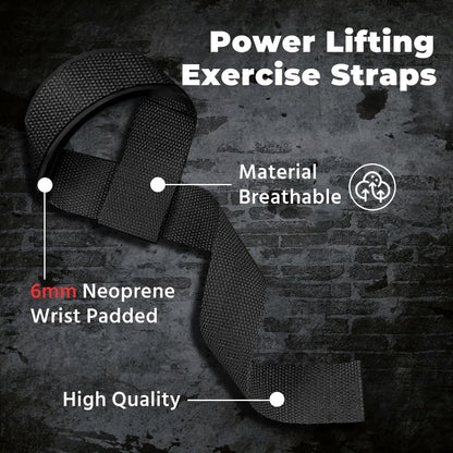 Lifting Straps, Weightlifting Straps, Deadlift Straps with Padded Neoprene Fo...
